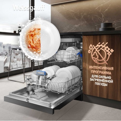 Посудомоечная машина Weissgauff DW 6039 Touch Dual Wash Black