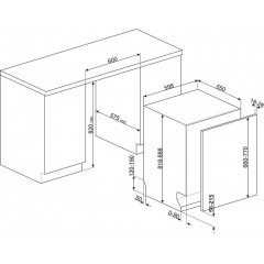 Посудомоечная машина Smeg STL324BQLLW