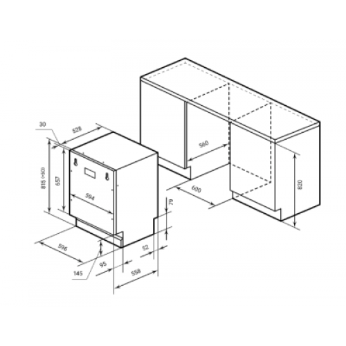 Посудомоечная машина LEX PM 6073N A Premium