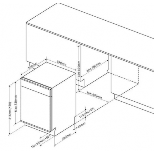Посудомоечная машина De Dietrich DBJ422DQX