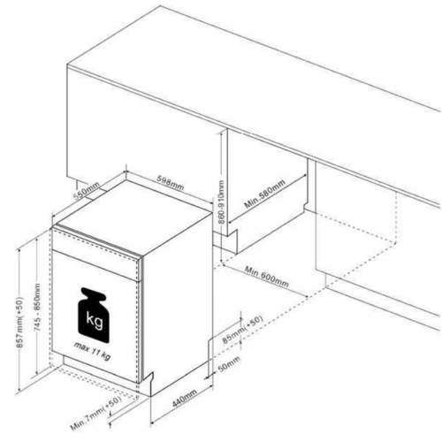 Посудомоечная машина De Dietrich DCJ632DQB