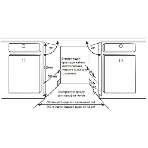 Посудомоечная машина Meferi MDW6083 COMFORT