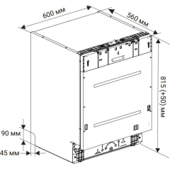 Посудомоечная машина Weissgauff BDW 6138 Touch Inverter Autoopen Timer Floor