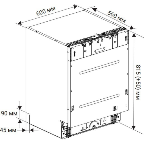 Посудомоечная машина Weissgauff BDW 6138 Touch Inverter Autoopen Timer Floor