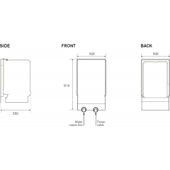 Посудомоечная машина Bertazzoni DW60EPRS