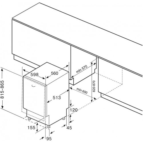 Посудомоечная машина Krona Martina 60 BI V2