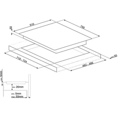 Варочная панель Smeg PM6721WLDX