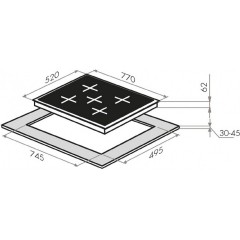 Варочная панель Maunfeld EVI 775-FL2-BK