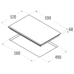 Варочная панель CATA IF 6002 BK