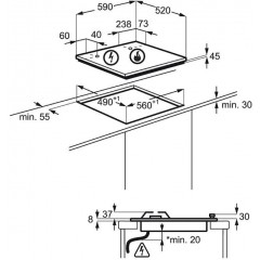 Варочная панель Electrolux GPE363YV