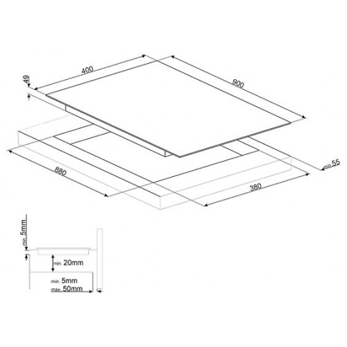 Варочная панель Smeg SIH7933B