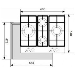 Варочная панель AKPO PGA 604 VGC-T BL