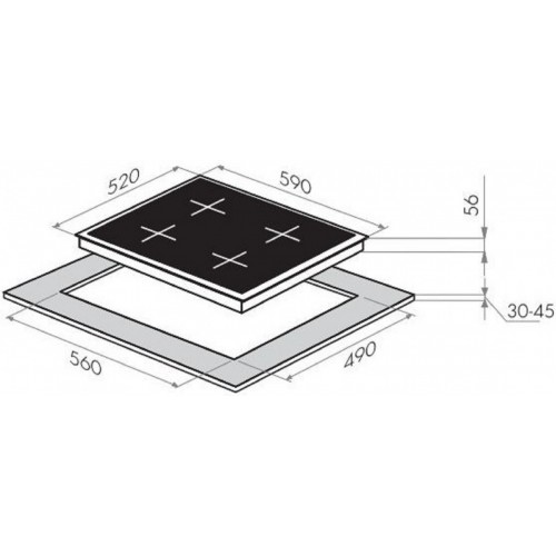 Варочная панель Maunfeld MVI59.2FL-WH