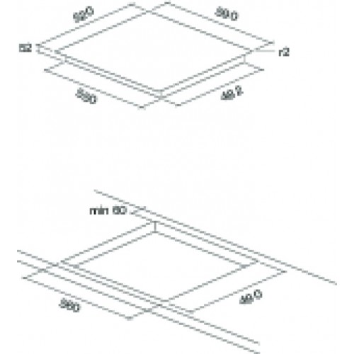 Варочная панель Falmec PIANO INDUZIONE 59x52