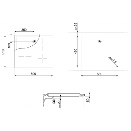 Варочная панель Smeg SI1F7645B