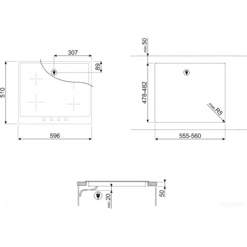 Варочная панель Smeg SI964NM