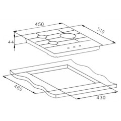 Варочная панель Weissgauff HGG 451 XFH