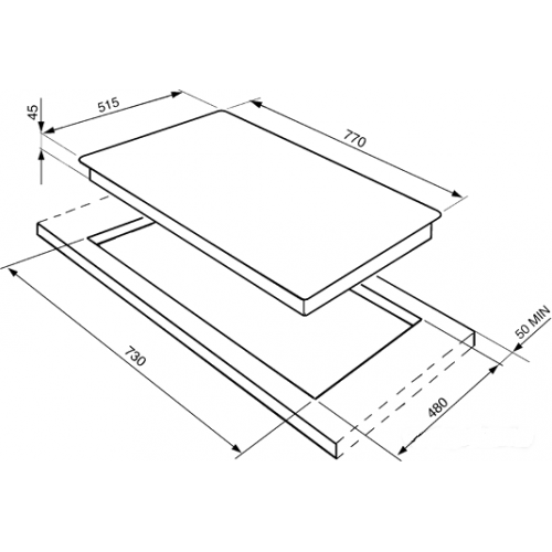 Варочная панель Smeg SI3842B