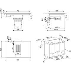 Варочная панель Smeg HOBD682R