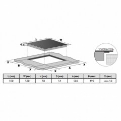 Варочная панель Korting HIB 64940 B Maxi