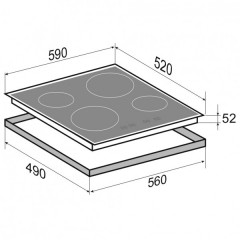 Варочная панель Zigmund & Shtain CN 37.6 B