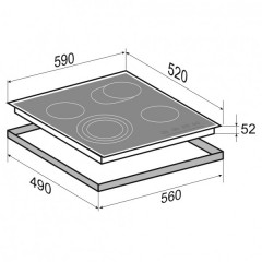 Варочная панель Zigmund & Shtain CN 38.6 B