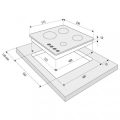 Варочная панель Krona CALORE 60 IX