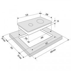 Варочная панель Krona VENTO 30 BL