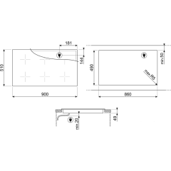 Варочная панель Smeg SIM3963D
