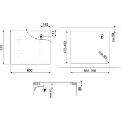 Варочная панель Smeg SIM3643D