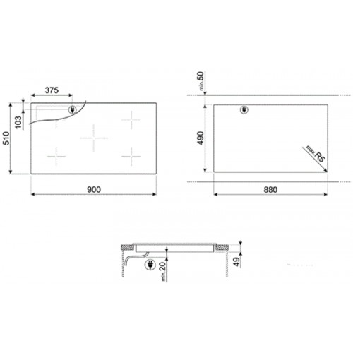 Варочная панель Smeg SI2M7953DW