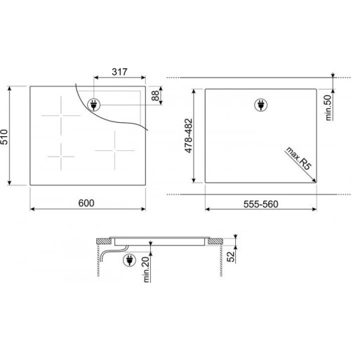 Варочная панель Smeg SI2641D