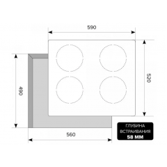 Варочная панель LEX HI 6040 BL