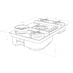 Варочная панель Elica NIKOLATESLA FLAME BL/A/88