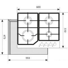 Варочная панель AKPO PGA 604 FGC IV