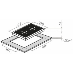 Варочная панель HOMSair HGE323GCBK