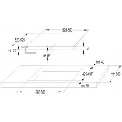 Варочная панель Korting HI 64042 BW