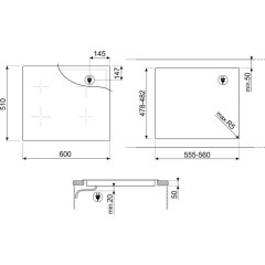 Варочная панель Smeg SIM1643DS
