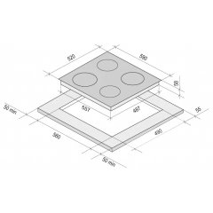 Варочная панель Krona Storno 60 BL