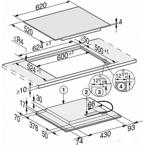 Варочная панель Miele KM 7564 FL