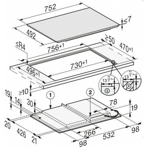Варочная панель Miele KM 7617 FX