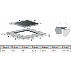 Варочная панель Hyundai HHI 6750 WG