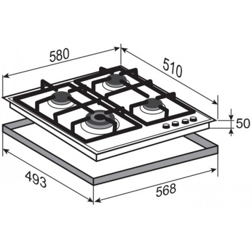 Варочная панель Zigmund & Shtain G 14.6 W