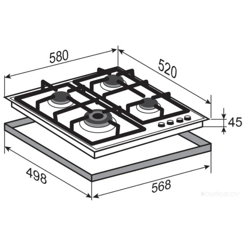 Варочная панель Zigmund & Shtain M 26.6 B