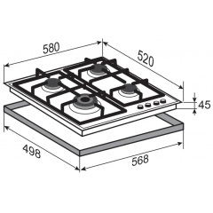 Варочная панель Zigmund & Shtain M 26.6 W