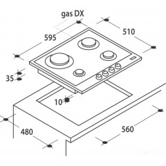 Варочная панель Candy CHW6BRX