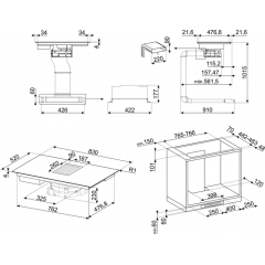 Варочная панель Smeg HOBD682D1