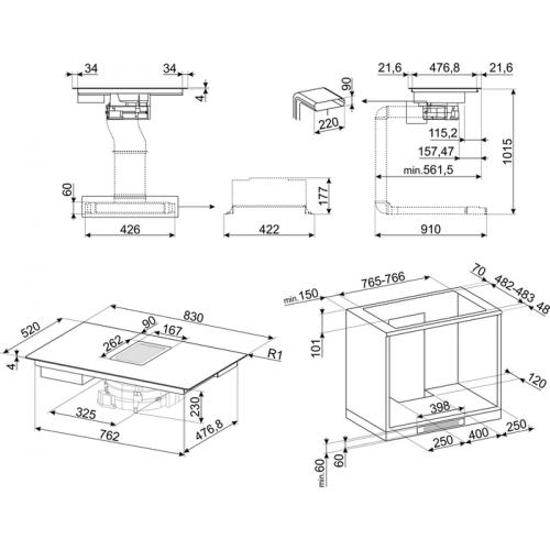 Варочная панель Smeg HOBD682D1
