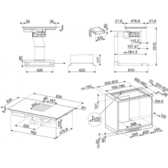 Варочная панель Smeg HOBD682D1