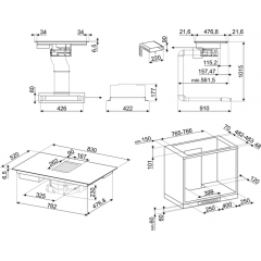 Варочная панель Smeg HOBD682R1